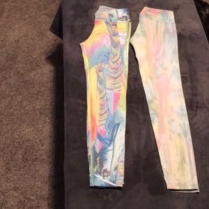 KASSIS leggings never worn size small 2 pairs
